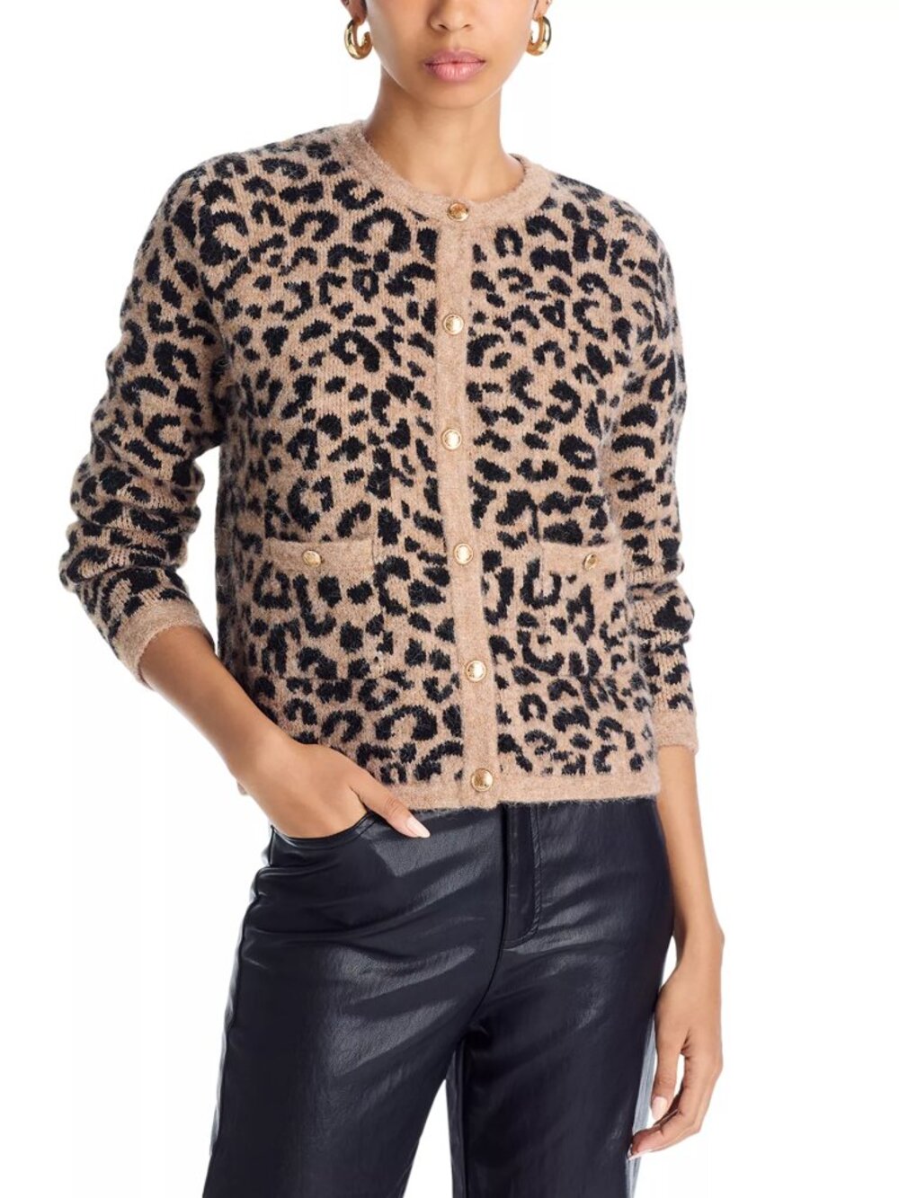 Aqua - Leopard Cardigan - Exclusive